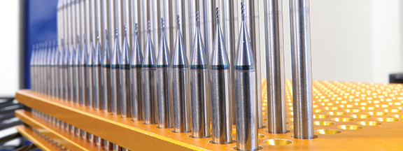 Micro end mills, drills, reamers, mold tools, and step drills may qualify for quick turn times